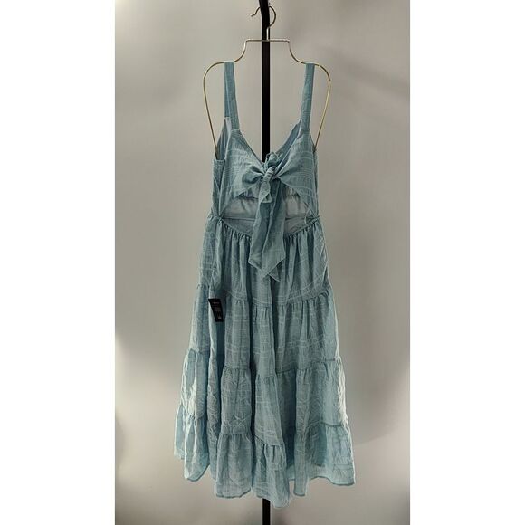 Lulus Blue Basic Sleeved Dress S - Picture 2 of 2